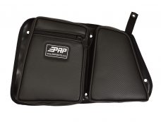 RZR Stock Rear Door Bag with Knee Pad - 210-Carbon Fiber Black Vinyl, Driver  E40-210
