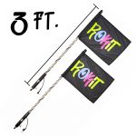 Pair of 3FT Gen2 ROKIT LED Bluetooth and Remote Whips