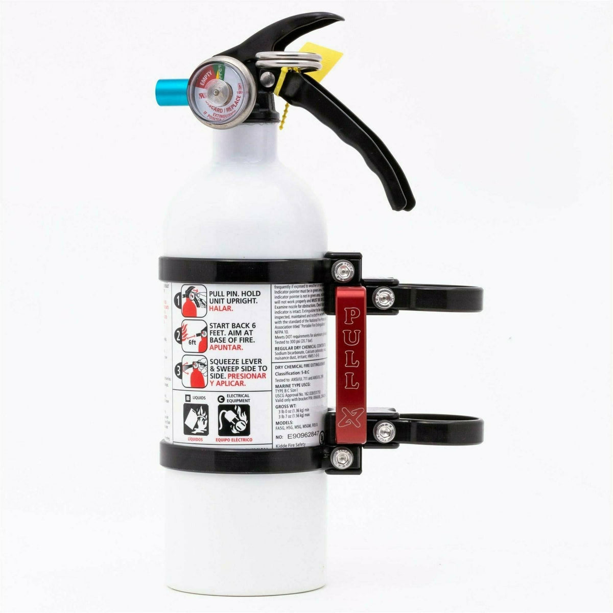 Axia Alloys Quick Release Fire Extinguisher Mount with 2 lb Extinguisher
