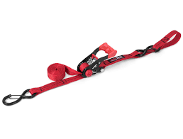 SpeedStrap 1″ x 6′ Ratchet Tie Down w/ Snap ‘S’ Hooks and Soft Tie (Red) 11703