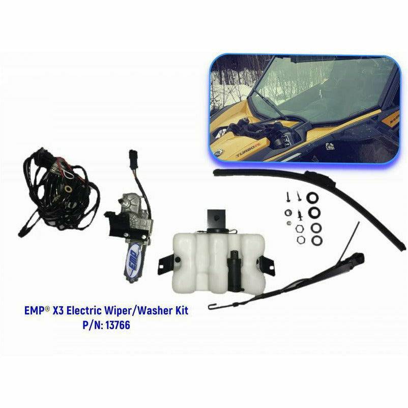 Extreme Metal Products Can Am Maverick X3 Electric Wiper and Washer Kit (Lower Mount)