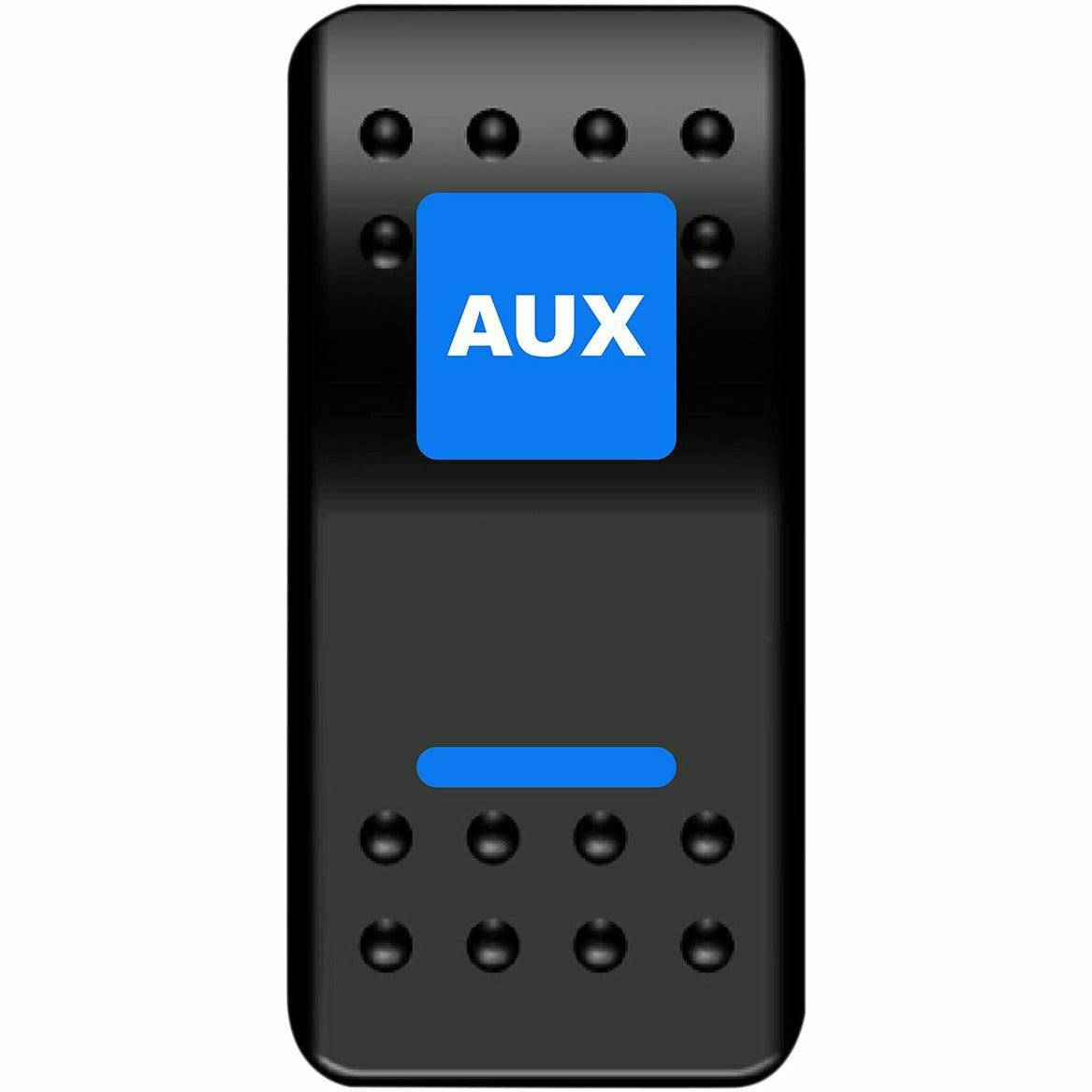 Moose Utility AUX Rocker Switch (Blue)
