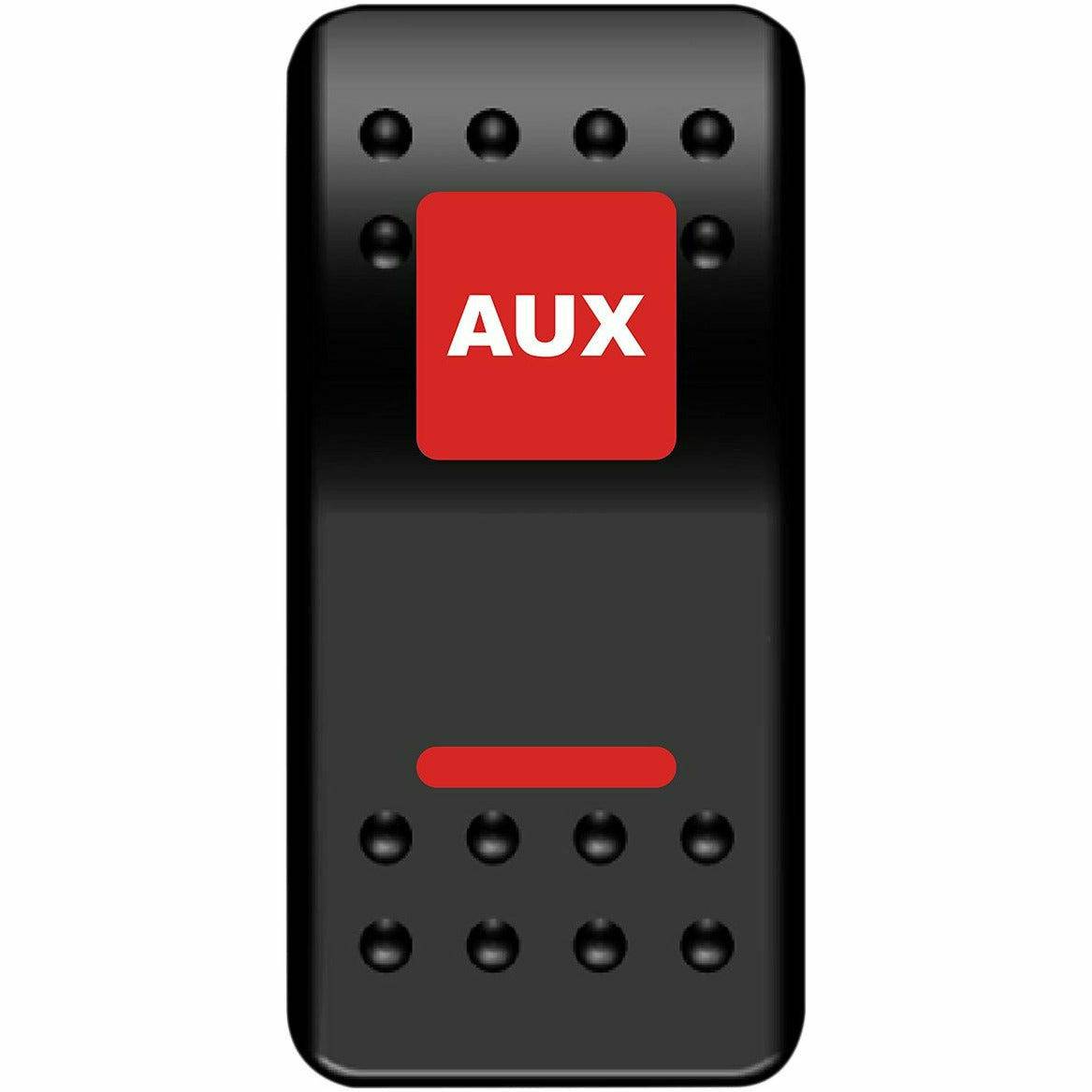 Moose Utility AUX Rocker Switch (Red)