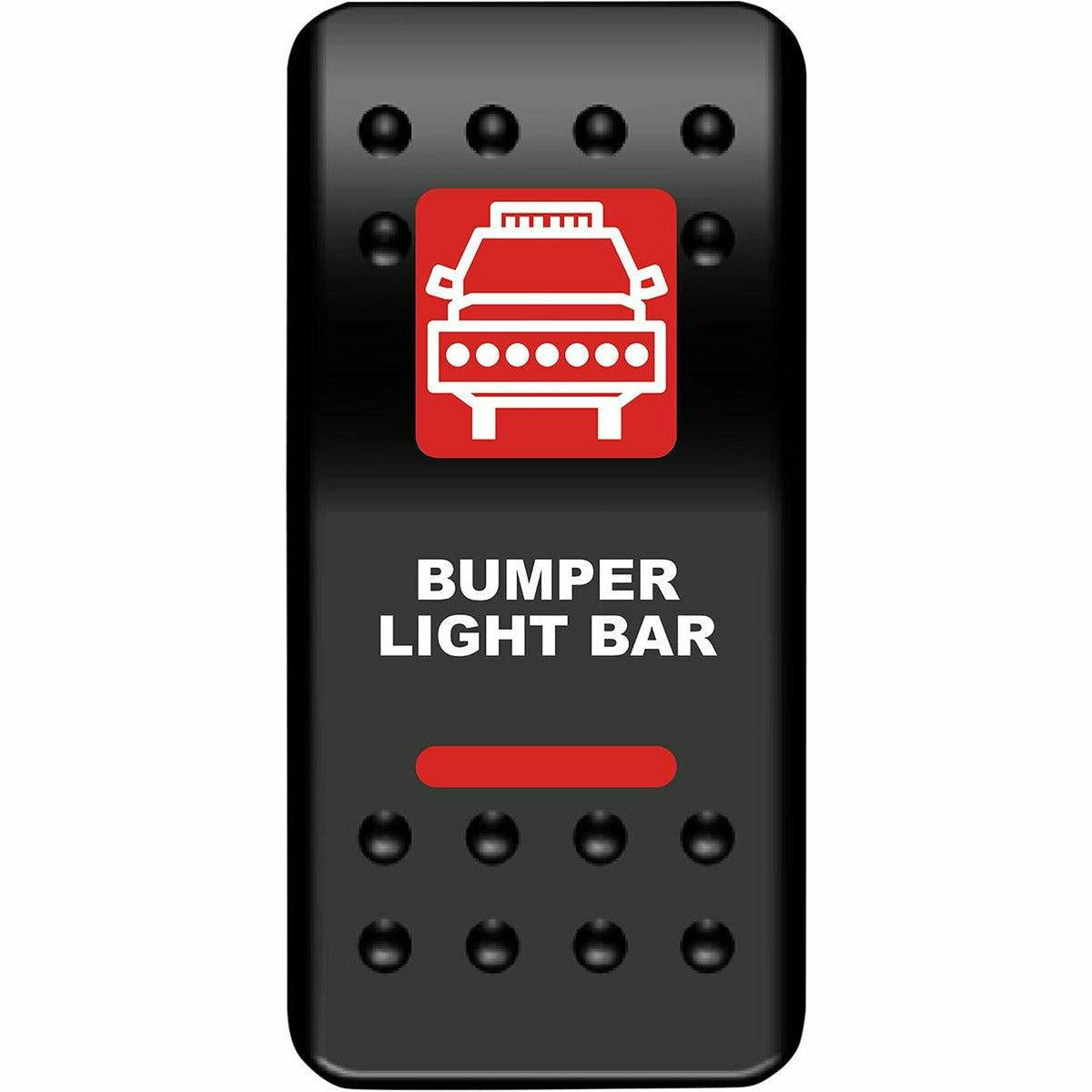 Moose Utility Bumper Light Bar Rocker Switch (Red)