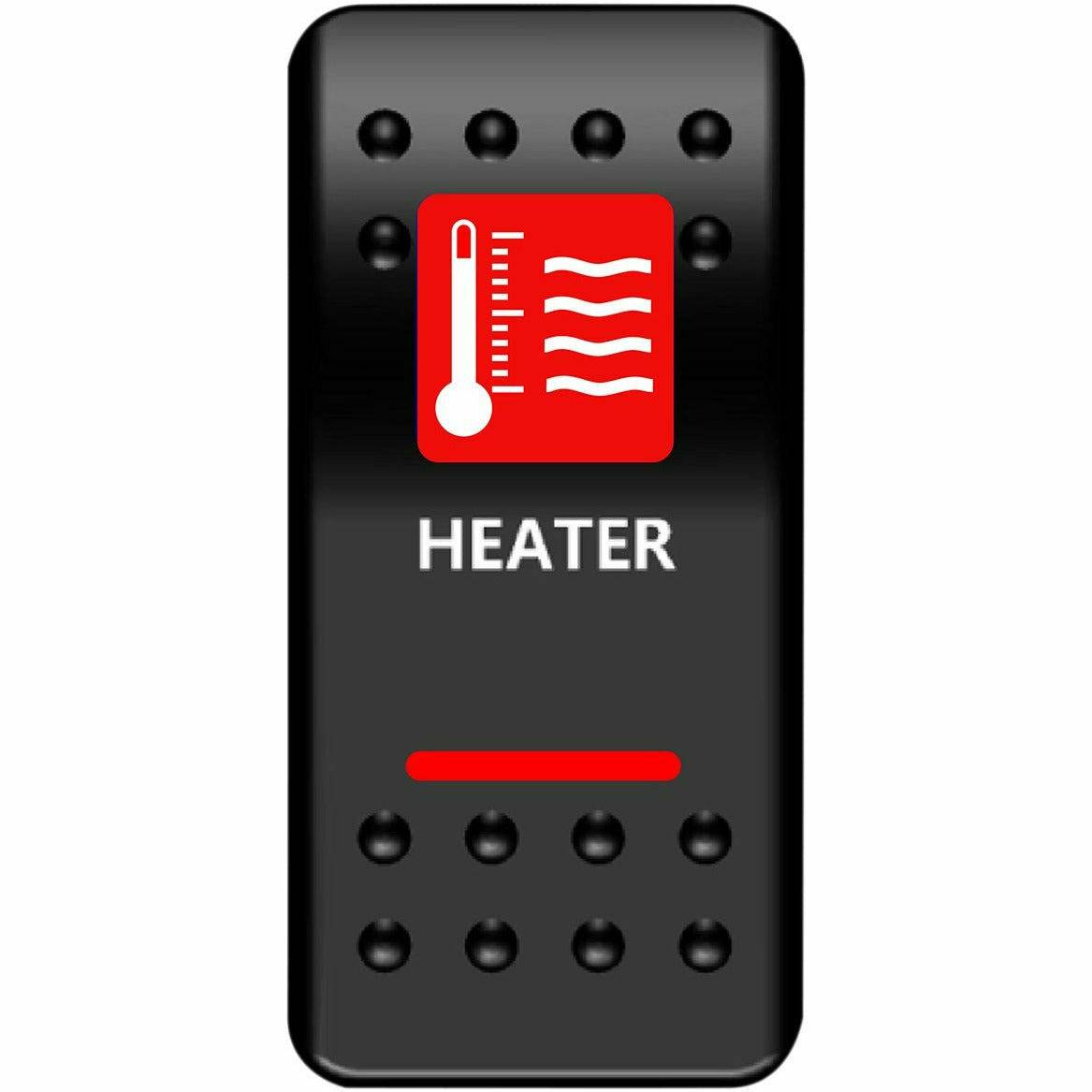Moose Utility Heater Rocker Switch (Red)