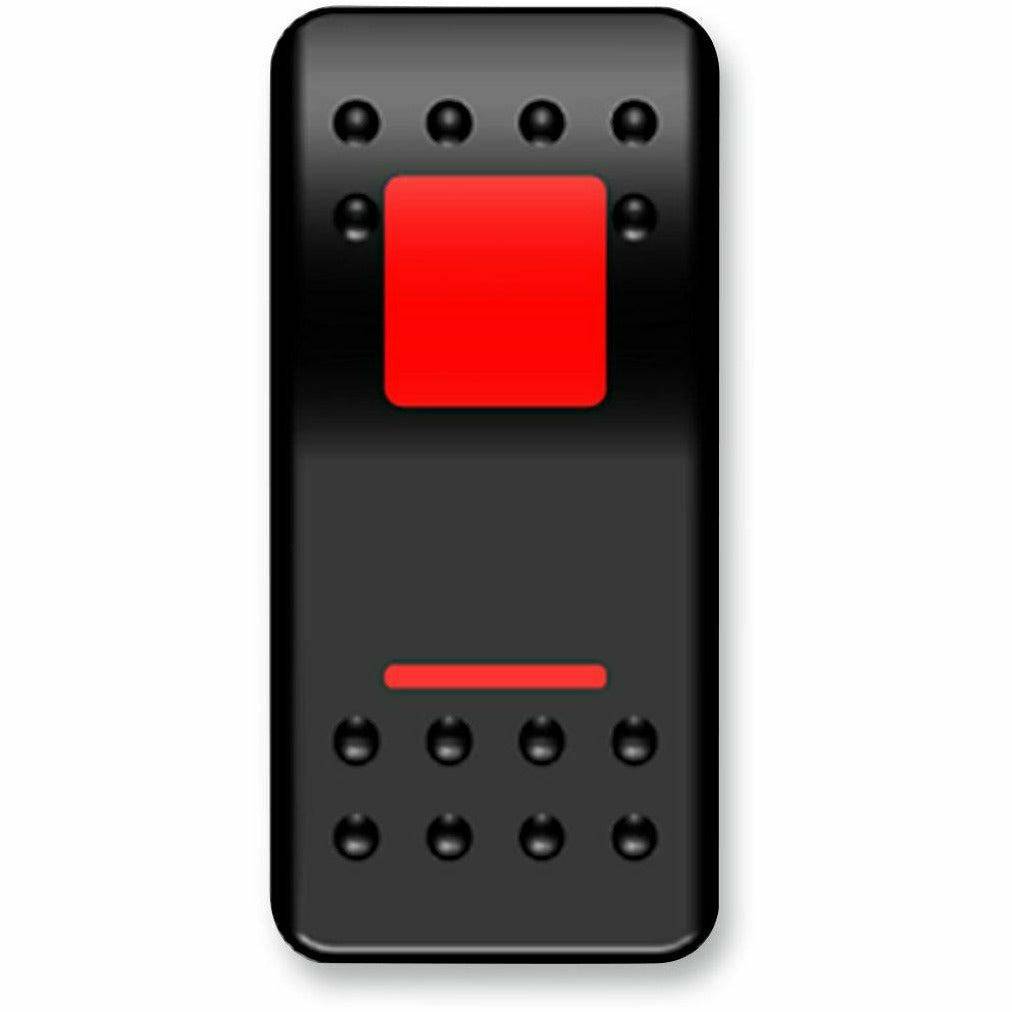 Moose Utility Red On/Off Rocker Switch