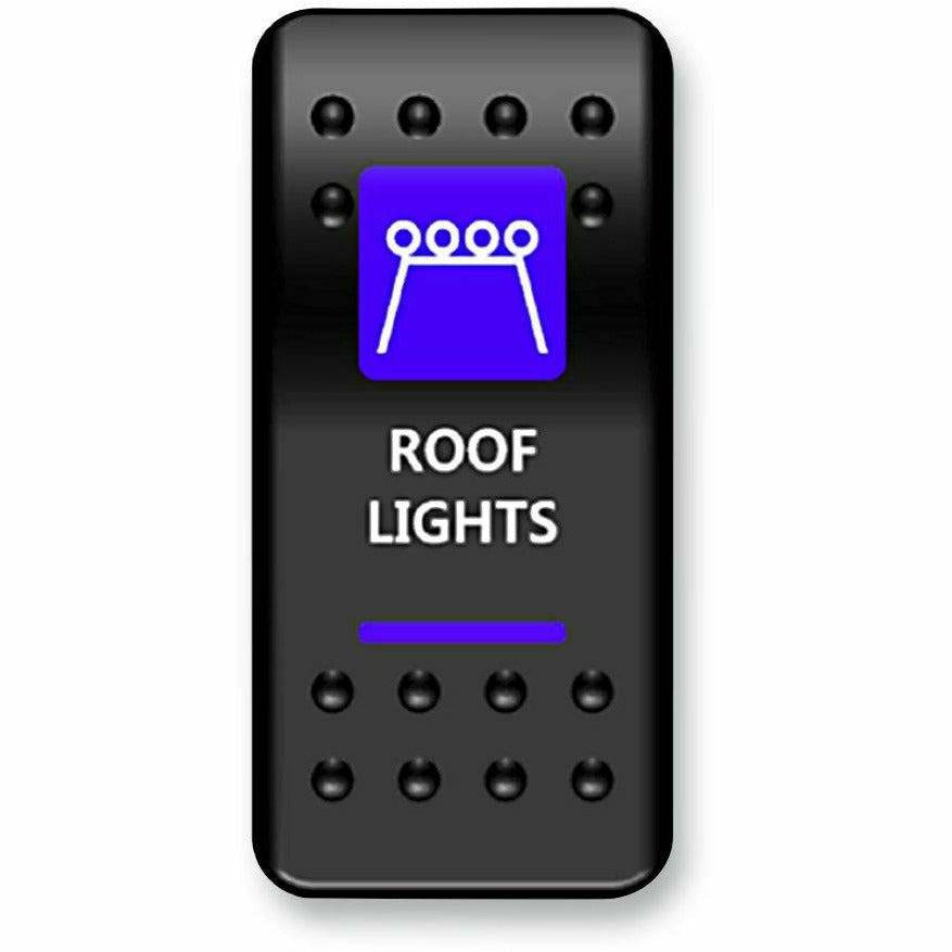 Moose Utility Roof Lights Rocker Switch (Blue)