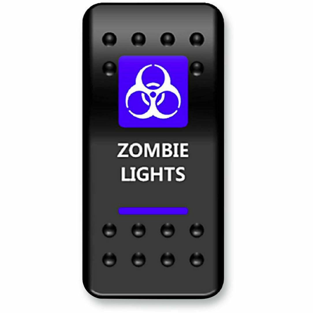 Moose Utility Zombie Lights Rocker Switch (Blue)