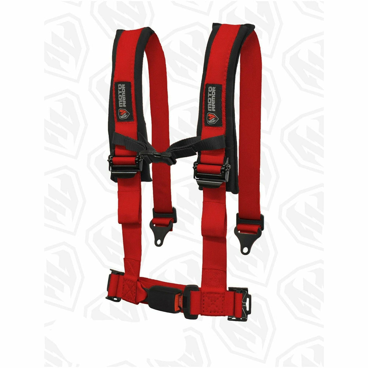 Moto Armor Four Point Harness OEM Style Latch Red