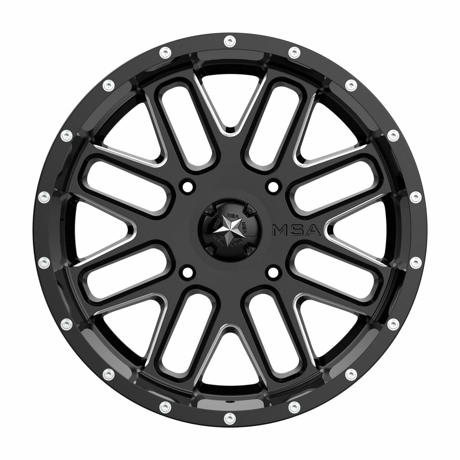 MSA Wheels M35 Bandit Wheel (Gloss Black Milled)