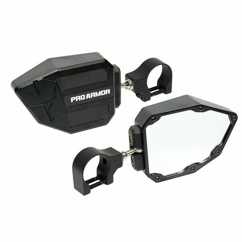 Pro Armor Side View Mirrors 1.75" Clamp