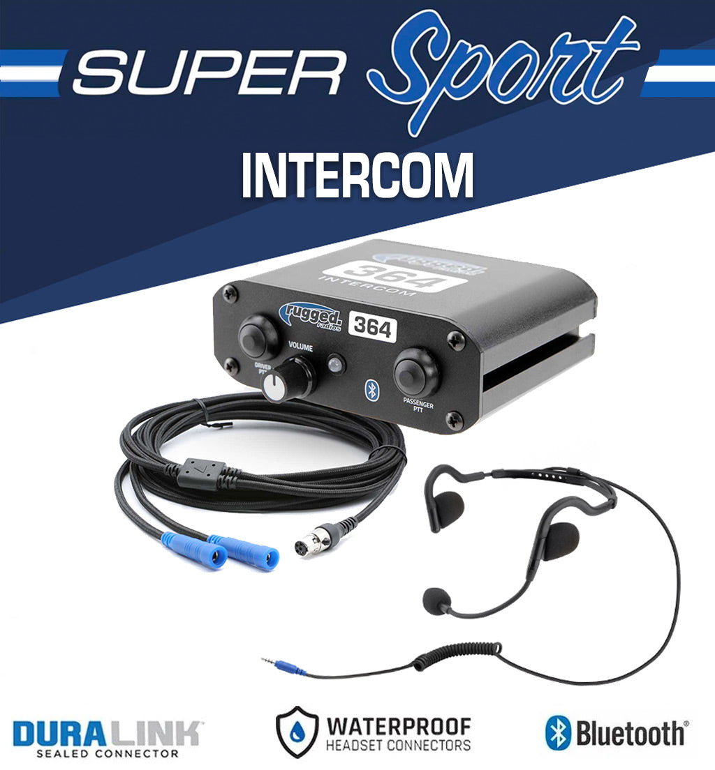 RRP364 Super Sport Intercom System with Ultralight Headsets - 2 Person - CLEARANCE