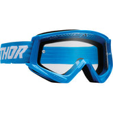 Youth Combat Goggles - Racer - Blue White