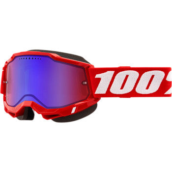 Accuri 2 Snow Goggles - Red - Red/Blue Mirror