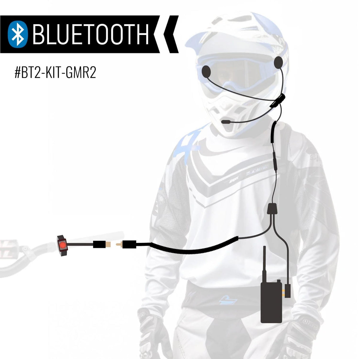 CONNECT BT2 Bluetooth Moto Kit with GMRS Radio