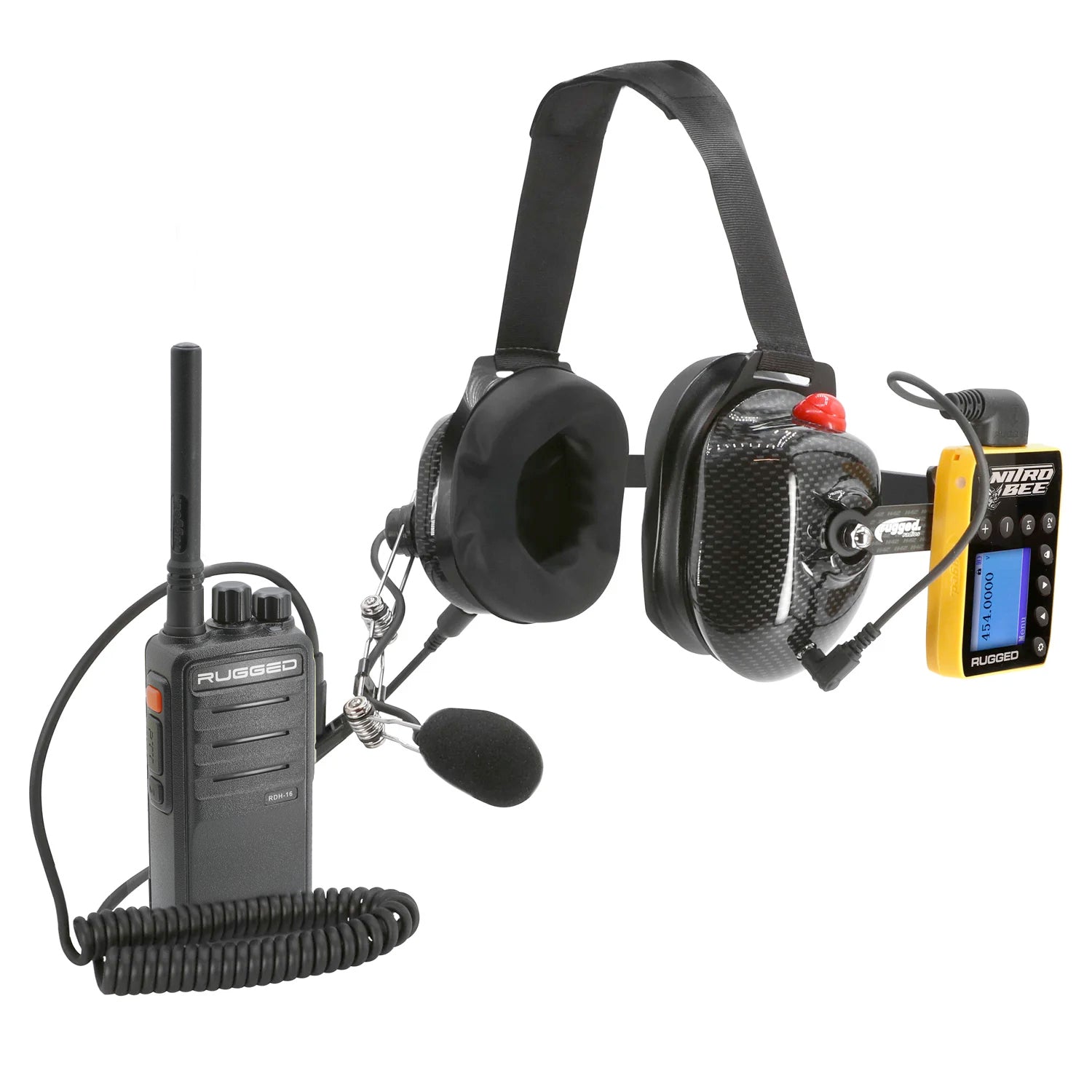 Crew Chief - H42 Spotter Headset and Rugged Handheld Radio Package