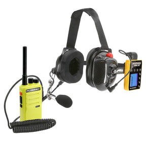 Crew Chief - H42 Spotter Headset and Rugged Handheld Radio Package