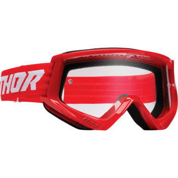 Youth Combat Goggles - Racer- Red/White