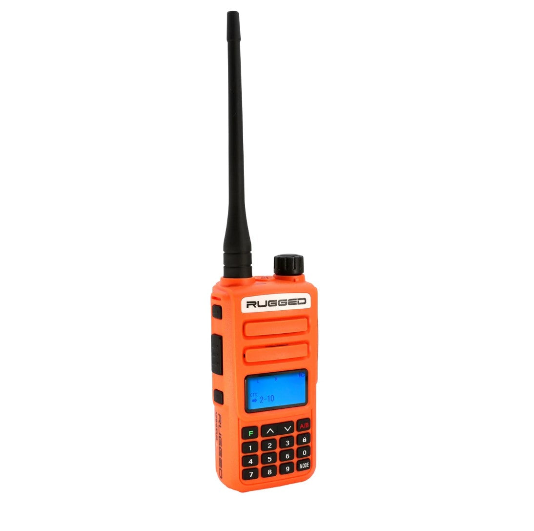 GMRS and FRS Handheld Two Way Radio - Model GMR2-PLUS - Orange - CLEARANCE