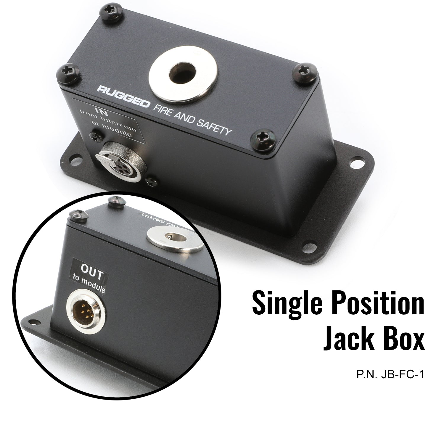 Jack Box Headset Stations for RRP800 Fire & Safety Intercoms