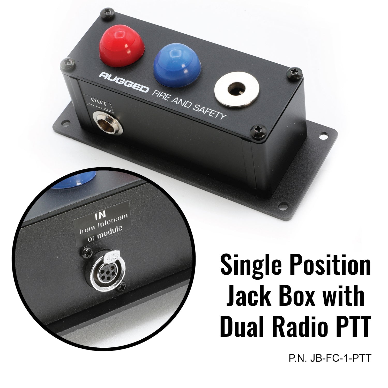 Jack Box Headset Stations for RRP800 Fire & Safety Intercoms