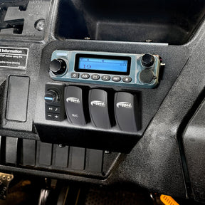 Honda Pioneer Mount for Radio, Switches, or Rocker Switch Intercom