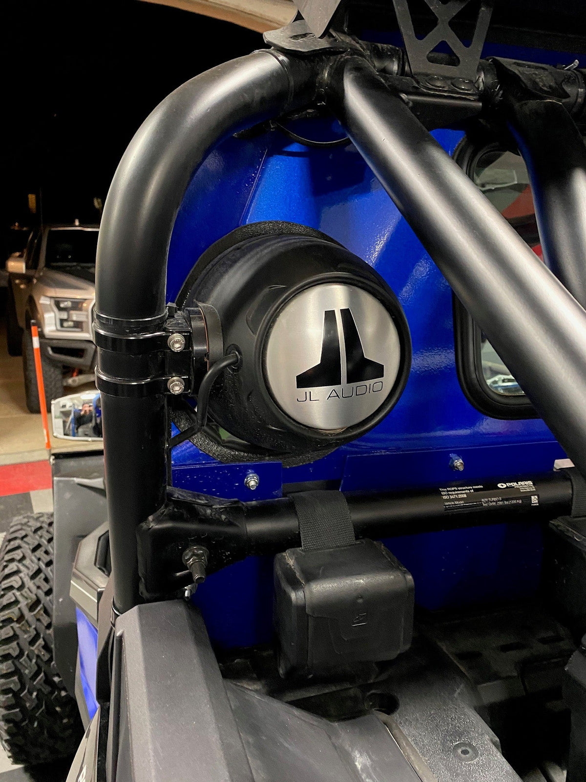 POLARIS RZR TURBO S REAR WINDSHIELD W/ SPEAKERS CUT-OUT 2018+