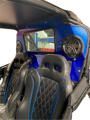 POLARIS RZR TURBO S REAR WINDSHIELD W/ SPEAKERS CUT-OUT 2018+