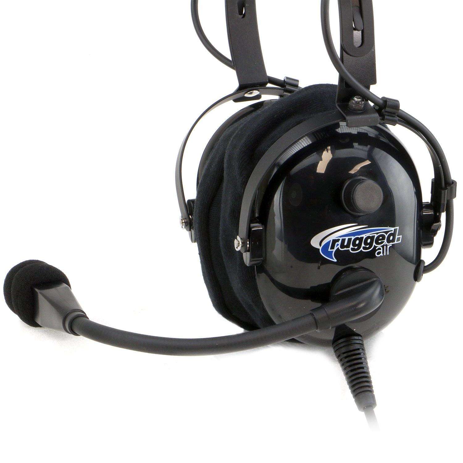 Rugged Air RA900 General Aviation Instructor Pilot Headset with PTT