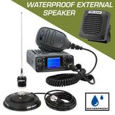 Radio Kit Plus - GMR25 Waterproof GMRS Mobile Radio Kit with External Speaker