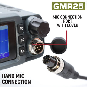 Radio Kit Plus - GMR25 Waterproof GMRS Mobile Radio Kit with External Speaker