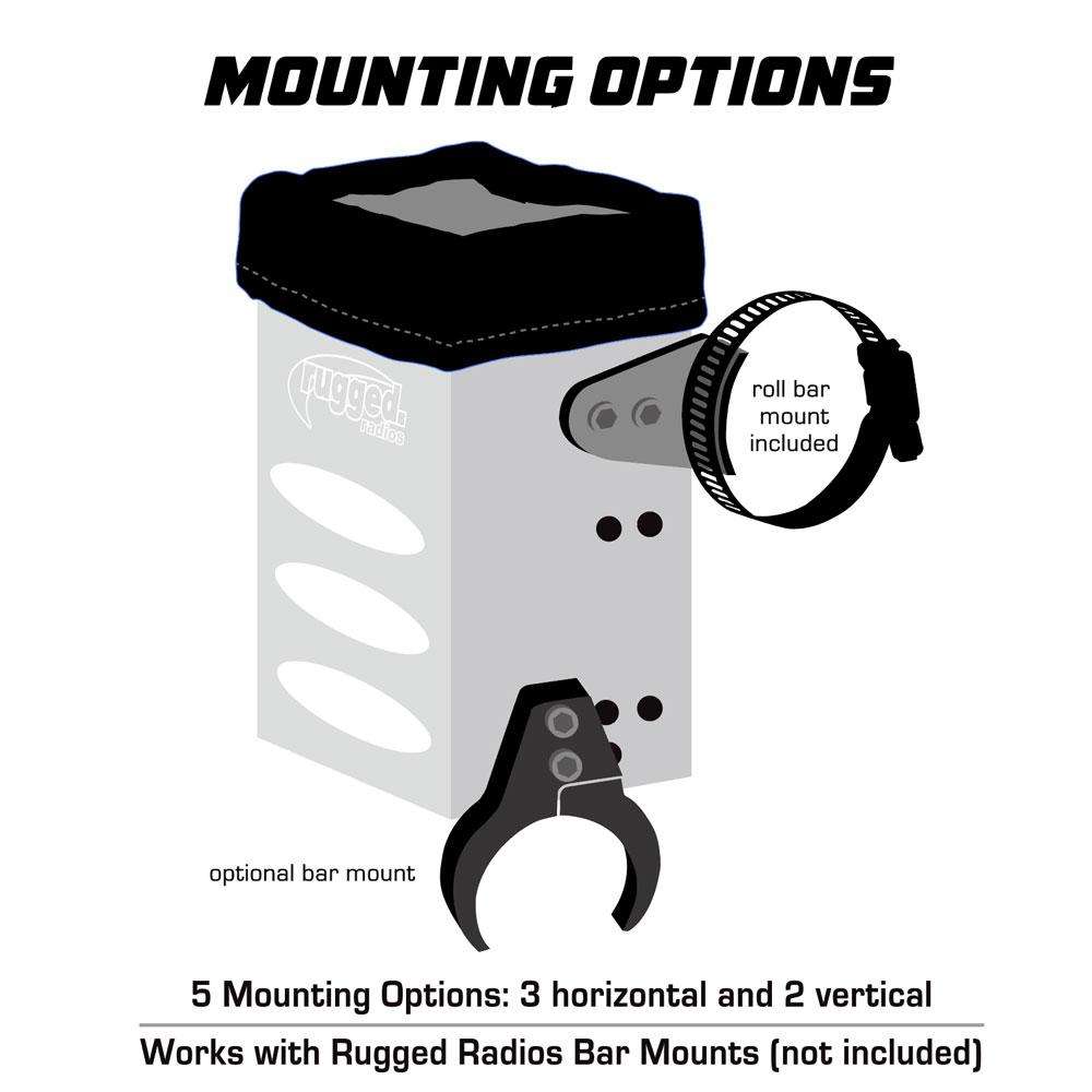 Aluminum Radio Box for Handheld Radios - Universal Mounting