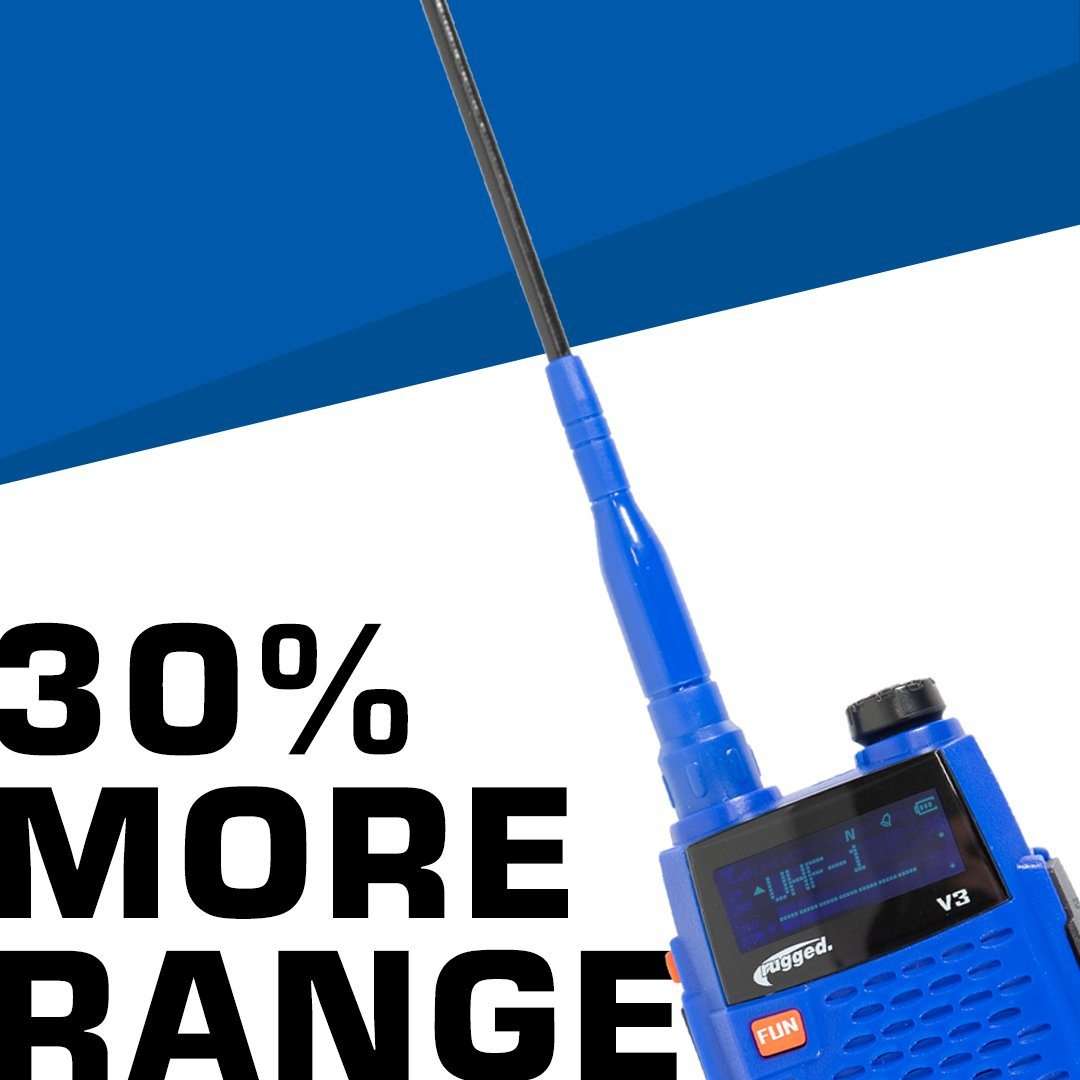 Long Range Antenna for Rugged V3 / RH5R Handheld Radios