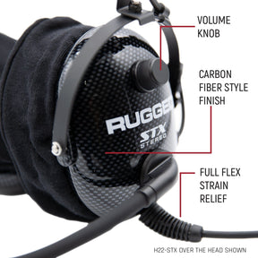 ULTIMATE HEADSET for STEREO and OFFROAD Intercoms - Over The Head or Behind The Head