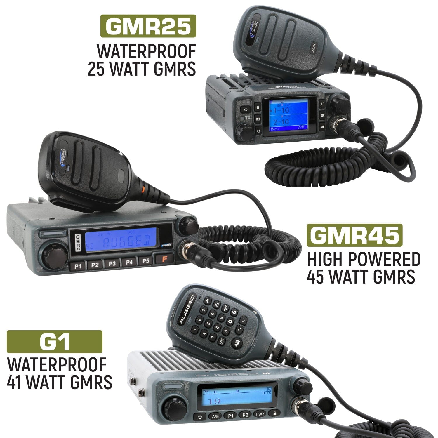 Jeep Wrangler JK and JKU Two-Way GMRS Mobile Radio Kit