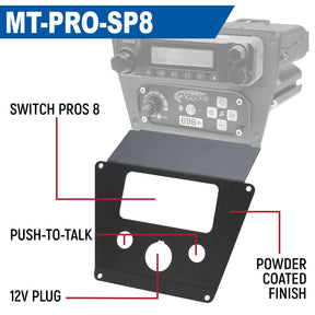 Lower Accessory Panel for Polaris RZR PRO XP, RZR Turbo R, and RZR PRO R Dash Mount Radio and Intercom