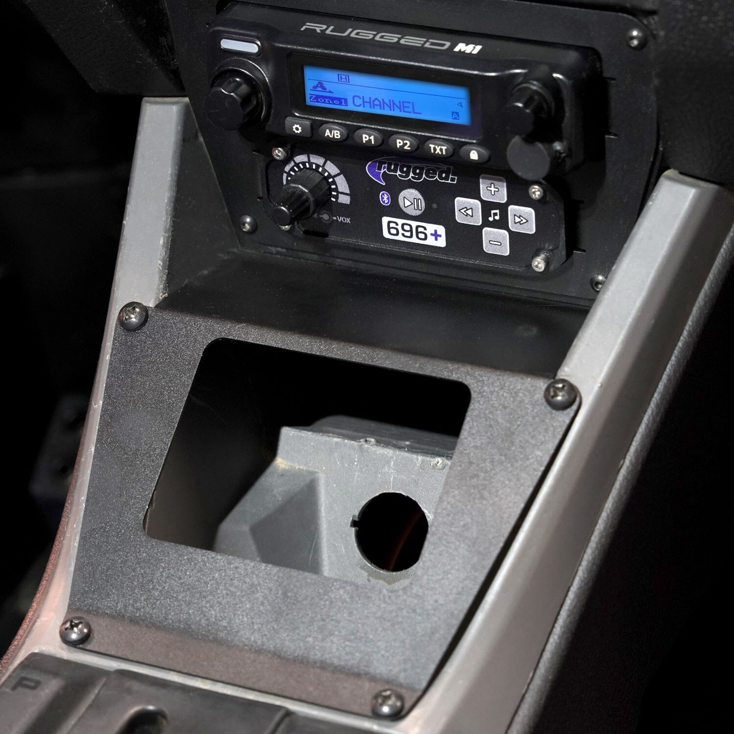 Lower Accessory Panel for Polaris RZR PRO XP, RZR Turbo R, and RZR PRO R Dash Mount Radio and Intercom