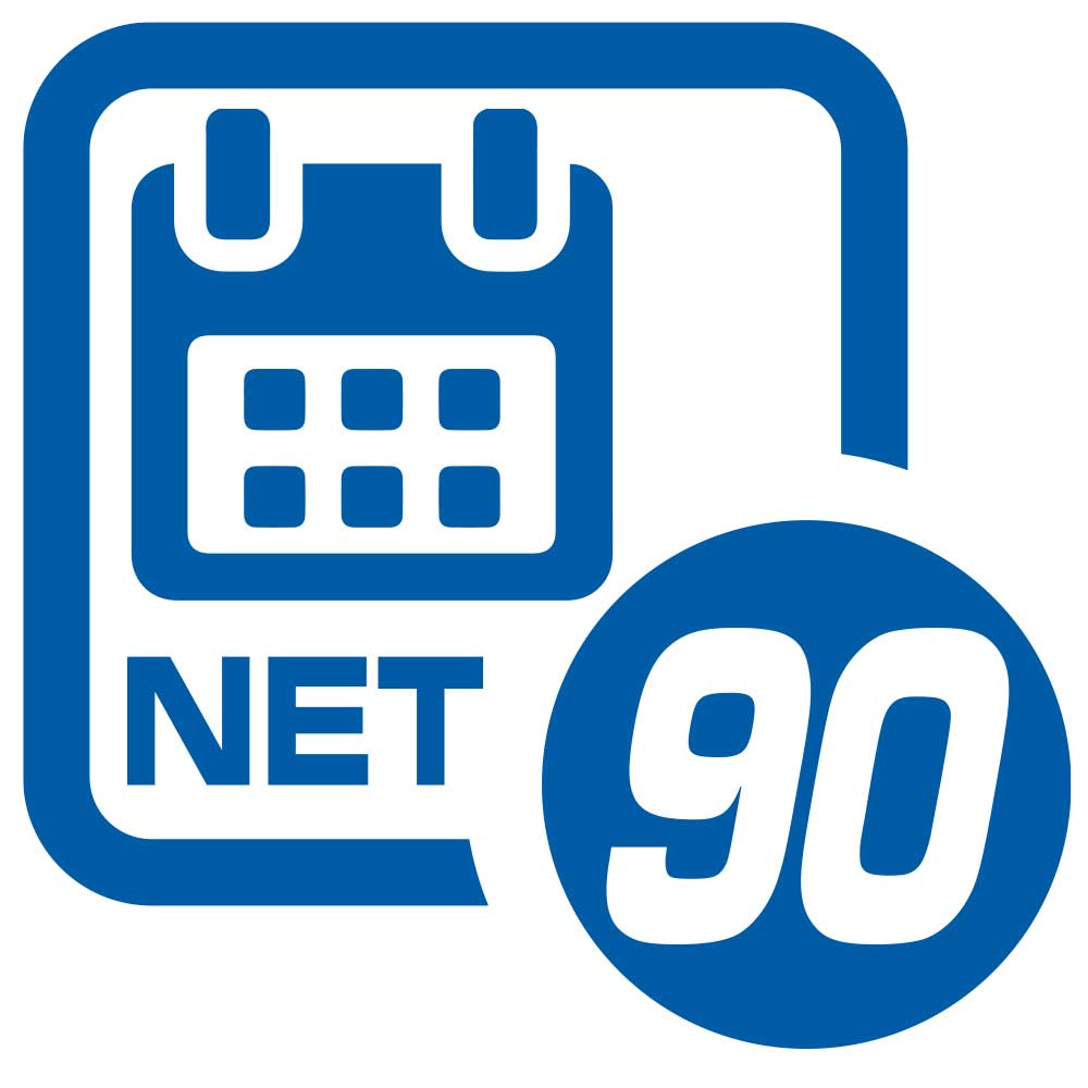 Net 90 Payment Terms - Please pay using the established NET 90 TERMS agreed.