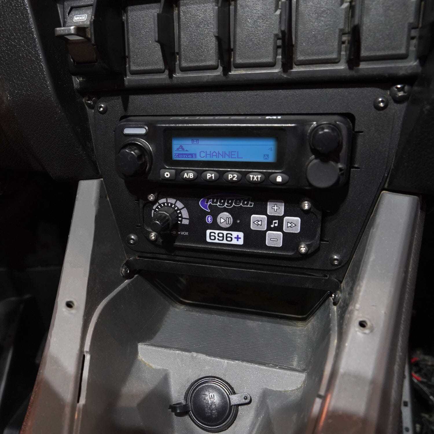 Radio and Intercom Dash Mount for Polaris RZR PRO XP, RZR Turbo R, and RZR PRO R - CLEARANCE