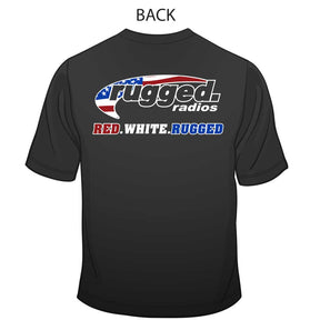 Rugged Radios AMERICAN FLAG T-Shirt - Black