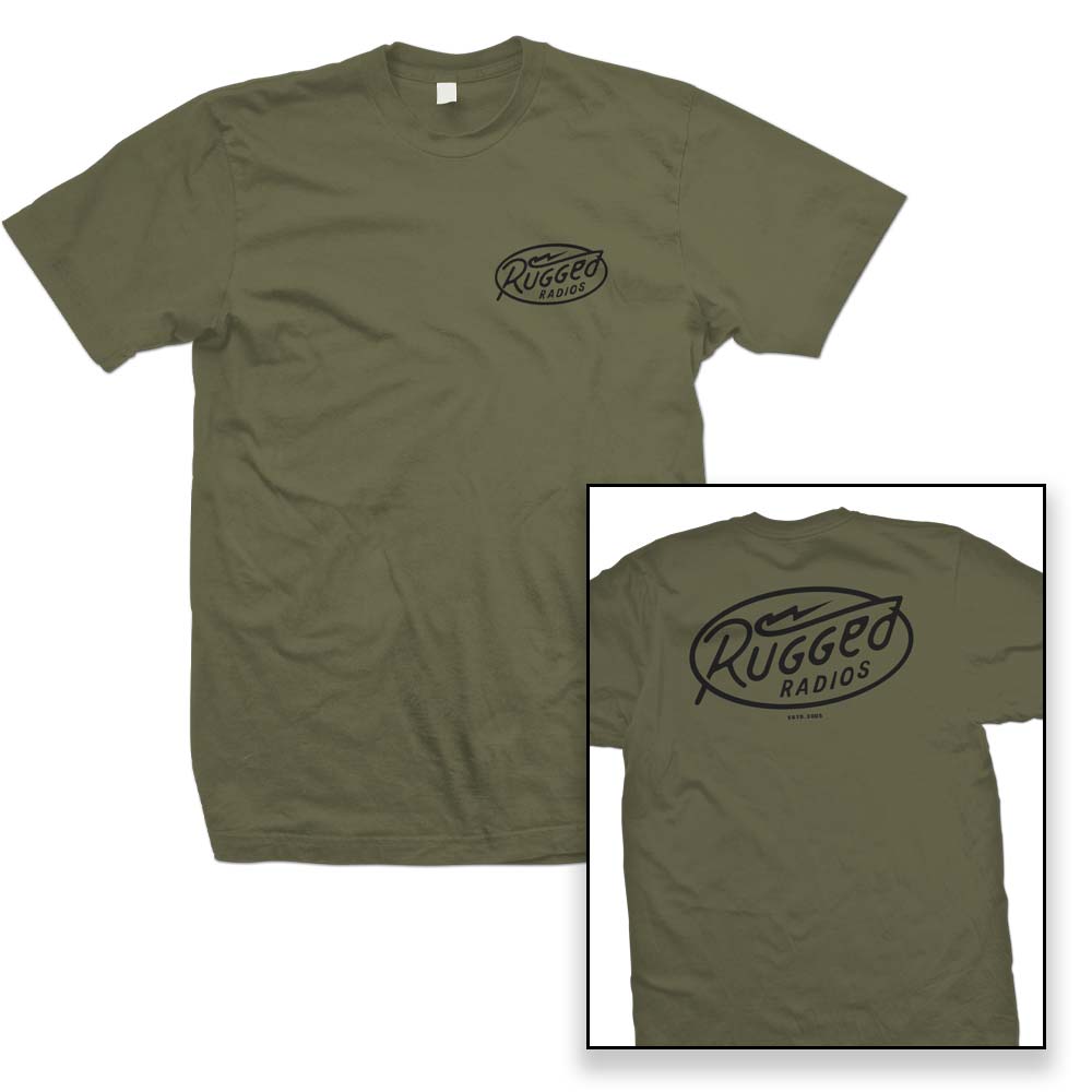 Rugged Radios BOLT T-Shirt - Green