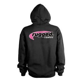 Rugged Radios PINK Pullover Hoodie - Black