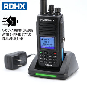 WATERPROOF - Rugged RDH-X - Business Band Two Way Handheld Radio - Digital and Analog