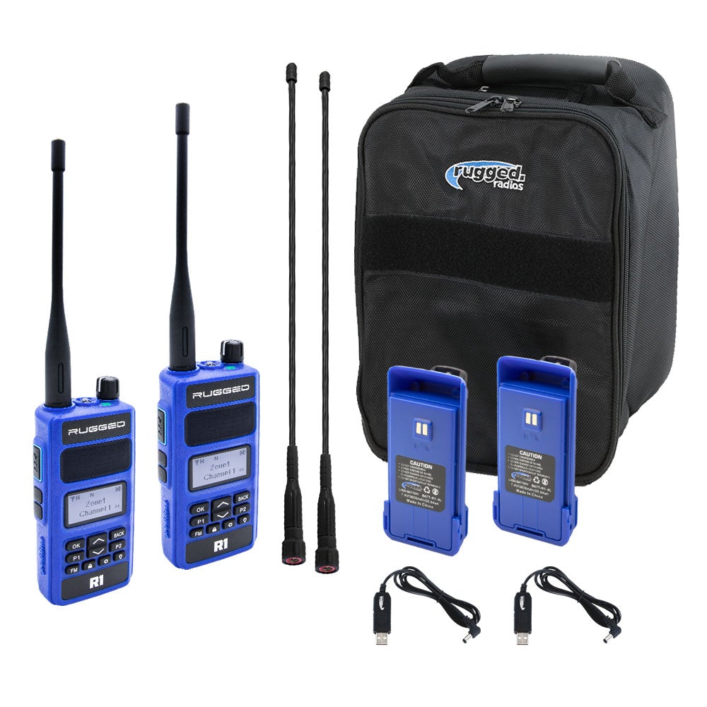 R1 READY PACK - Rugged R1 - Business Band Two Way Handheld Radios - Digital and Analog