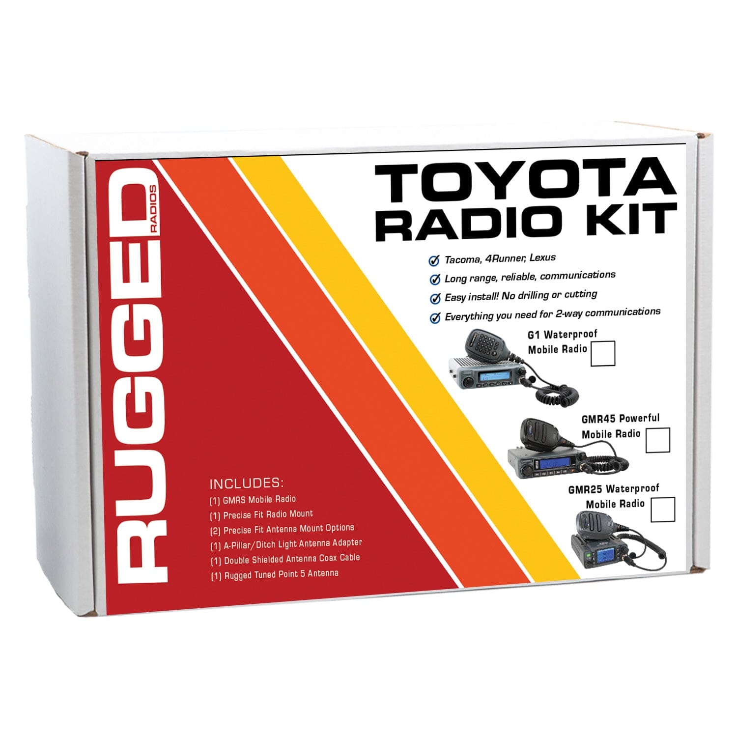 Toyota Tacoma, 4Runner, Sequoia, Lexus Two-Way GMRS Mobile Radio Kit