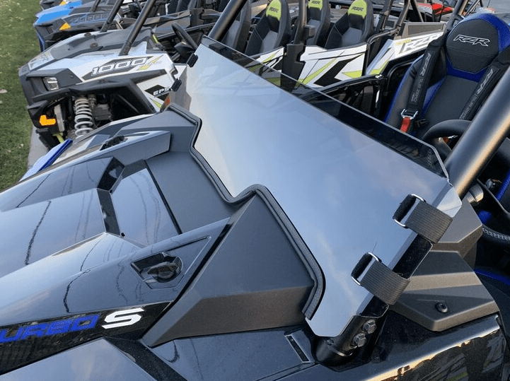 Polaris RZR 1000, Turbo, Turbo S Polycarbonate Half Windshield (2018+)