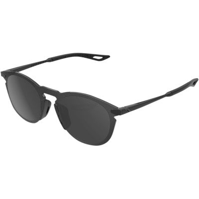 100%  Legere Sunglasses - Round - Black - Smoke
