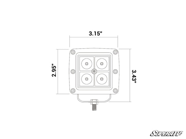 3" LED Cube Lights