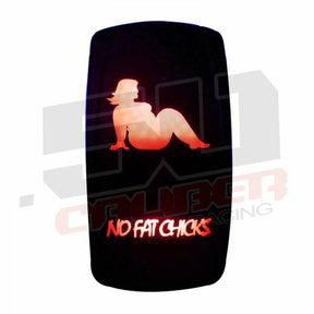 50 Caliber Racing "No Fat Chicks" Waterproof On/Off Rocker Switch