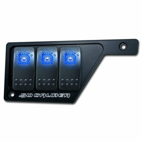 50 Caliber Racing Polaris RZR XP 1000 Left Side 3 Switch Dash Panel